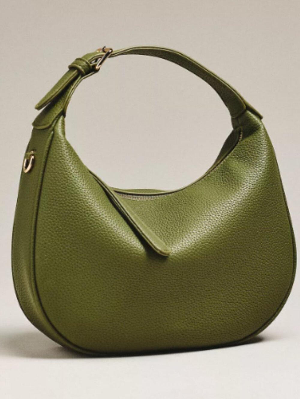 Faux Leather Buckle Shoulder Bag - Brand New